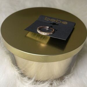 🎉 2/$20 🎉 Bebe | Simply Silver and Rhinestone Ring